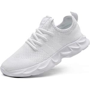 UROMGV Sneakers Donna Scarpe da Running Corsa Respirabile Mesh Palestra Scarpe da Lavoro Comode Leggere Nero 36