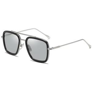 LHSDMOAT Occhiali da Sole Vintage Anni '70 Pilot Polarizzate Quadrati UV400 per Uomini Donne - Protezione Solare per Guida, Pesca, Viaggi e Attività All'Aperto