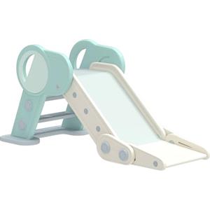 AIYAPLAY Scivolo per Bambini 18-36 Mesi in PE e PP a Tema Spaziale con Scale Antiscivolo, 102x53x53cm, Verde