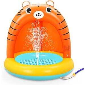 COOLJOY Piscina Gonfiabile per Bambini Piscina Fuori Terra | Piscina Gonfiabile Bambini Sprinkler | Splash Water Piscina per Bambini per Ragazzi Ragazze