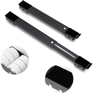 Leseed Base Per Lavatrice Regolabile, Portata 300 Kg, Base Con Ruote Con Base In Gomma Antiscivolo Ammortizzante, Adatta Per Frigoriferi, Divani, Armadi, Asciugatrici