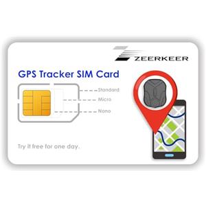 Zeerkeer SIM Card per Localizzatore GPS, Scheda SIM per GPS Tracker con Copertura Globale e rete multi-operatore 4G LTE/3G/2G/GSM, Senza Scadenza e tariffe competitive, A partire 4€/mese, SIM per GPS Tracker