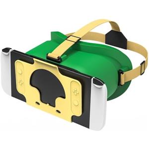 Jotekonoby Occhiali 3D VR per Nintendo Switch per OLED: esperienza di gioco coinvolgente, vestibilità regolabile, costruzione ABS, ampia compatibilità di gioco, diverse opzioni di colore (verde)