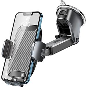Tsryrlr Porta Cellulare da Auto [Super potenza di aspirazione] Supporto Cellulare Auto Ventosa per Cruscotto/Parabrezza,360° di Rotazione Braccio Estensibile Porta Telefono Auto per iPhone 15 ecc