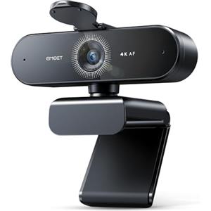 EMEET Webcam NOVA 4K, 4K Webcam mit 2 Mikrofon mit Rauschunterdrückung, Ultra HD Webcam mit 73° Weitwinkel und Objektivabdeckung, PDAF Automatische Lichtkorrektur, Webcam für Mac, Laptop, Zoom