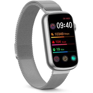 FITVII Activity Fitness Tracker con Monitoraggio 24/7 di Ossigeno nel Sangue, Pressione Sanguigna e Frequenza Cardiaca, Impermeabile IP68, Smartwatch con Contapassi per Donna e Uomo