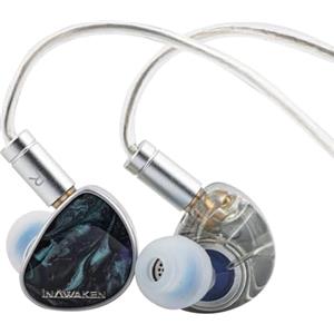 Linsoul INAWAKEN DAWN Ms In-Ear Monitor, IEM con driver dinamico da 11,2 mm, cuffie da gioco cablate con cavo staccabile schermato OFC per musicisti audiofili