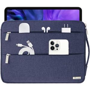 Voova Custodia PC Portatile Laptop Borsa Porta PC Computer 11.6 12.9 13.3 Pollici Macbook Air Pro M1 M2 11 13 Compatibile con HP Lenovo Acer ASUS Dell Microsoft Donna Uomo Impermeabile Blu