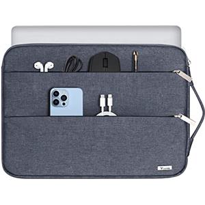 Voova Custodia PC Portatile Laptop Borsa Porta PC Computer 15 15.6 16 Pollici Macbook Pro Compatibile con HP Lenovo Acer ASUS Dell Gigabyte HUAWEI Donna Uomo Impermeabile Grigio Scuro