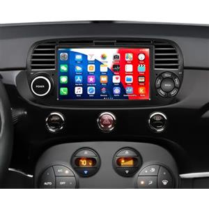 SIXWIN [1+32G]SIXWIN Android 13 Autoradio per Fiat 500 2007-2015,7 Pollici HD TouchScreen Schermo Navigatore con Mirror Link WiFi RDS FM USB Bluetooth Comandi al Volante-nero
