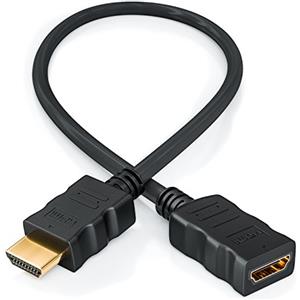 deleyCON 0,5m HDMI Extension Cable - Compatibile con HDMI 2.0a/b/1.4a - UHD 4K HDR 3D 1080p 2160p ARC - Alta Velocità con Ethernet