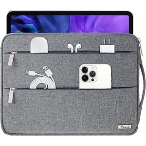 Voova Custodia PC Portatile Laptop Borsa Porta PC Computer 14 14.6 Pollici Macbook Air 2017 Pro Compatibile con HP Lenovo Acer ASUS Dell HUAWEI Donna Uomo Impermeabile Grigio