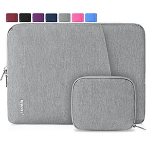 NEWHEY Custodia per Macbook Air 13 Pollici Impermeabile Custodia PC 14 Pollici Antiurto Porta Computer Custodia Borsa con Piccolo Caso Grigio