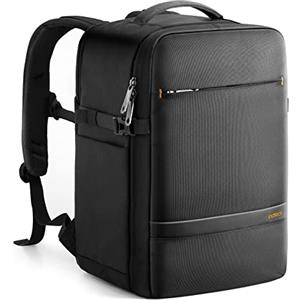 Inateck Zaino Ryanair 40x20x25, Bagaglio a Mano 20L Borse da Cabina, per Easyjet resistente agli schizzi, per Uomo e Donna, 14 Pollici Zaino Porta PC Nero
