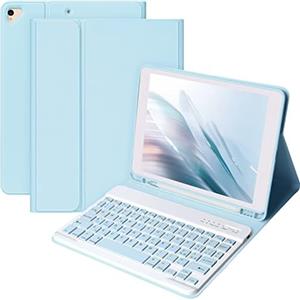 CC Store Custodia Tastiera per iPad 10.2 9a Gen 2021/8a Gen 2020/7a Generazione 2019/iPad Air 3,Tastiera Italiana per iPad 10.5 2017 con Tastiera Bluetooth Wireless Rimovibile,Cover per iPad
