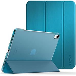 EasyAcc Custodia Cover Compatibile con iPad 10a Generazione/iPad 10.9 2022, Cover Posteriore Opaca Ultra Sottile Traslucida con Funzione Auto Wake Up/Sleep,Blu Pavone