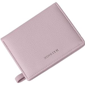 RRANCharltu Portafoglio Donna Piccolo in Pelle Portamonete Piccoli con Cerniera e chiusura a Scatto Scomparti per Carte Multipli, Viola