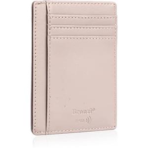 Bronzi® Portafoglio Uomo Slim Piccolo | Portacarte Uomo Donna Portatessere Porta Carte Di Credito | Portafogli Mini Protezione RFID con Portamonete | Box Regalo - Brand Italiano