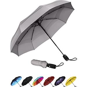 Repel Umbrella Windproof Travel Umbrellas for Rain - Easy Auto Open Close, Durable & Compact Umbrella, Strong Fiberglass Frame, Waterproof Canopy - Backpack, Purse, Portable Umbrella for Travel