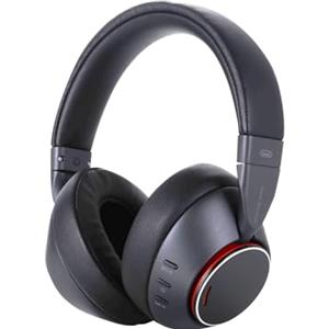 Trevi DJ 12E90 ANC Cuffia DJ Hi-Fi Wireless con Circuito ANC per Riduzione del Rumore Esterno, Padiglioni Comfort in Morbida Pelle, Archetto Regolabile, Autonomia Circa 25 ore