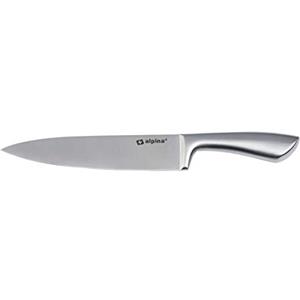 alpina Coltello Chef 33,5 cm Lama in Acciaio Inox Carne Pesce Verdure Cucina