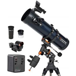 Celestron 31051 AstroMaster 130EQ Telescopio riflettore newtoniano a motore, blu scuro