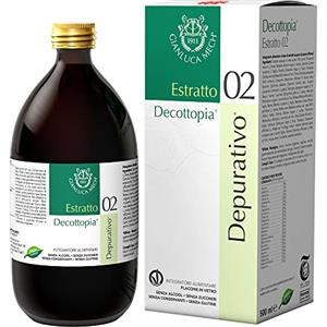Gianluca Mech - Estratto 02 Depurativo, Integratore Alimentare Keto da 500 ml, ad Azione Detox, Favorisce il Processo Digestivo, con Bardana e Carciofo, Vegan