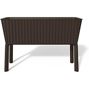Keter - Fioriera Splendor Marrone 114x49,3x75,7 Centimetri