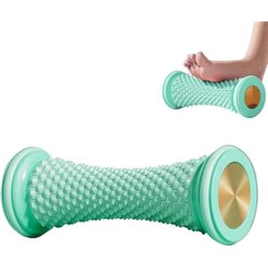 XFSRG Rullo Massaggio Piedi, Massaggiatore Manuale a Rullo Fascite Plantare Yoga per Allevia il Dolore e la Tensione Muscolare(Verde)
