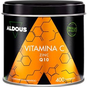 Aldous Bio Vitamina C + Zinco + Coenzima Q10-400 Compresse (Scorta +1 Anno) - Vitamina C Alto Dosaggio - Integratore Naturale - Integratori Stanchezza - Integratore Difese Immunitarie - ALDOUS