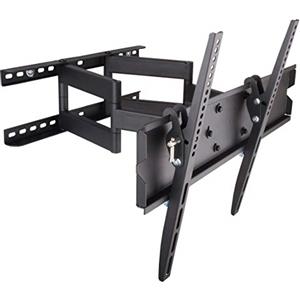 Techly 301429 Supporto a Muro per TV LED LCD 23-55'' Full Motion Braccio Doppio Nero