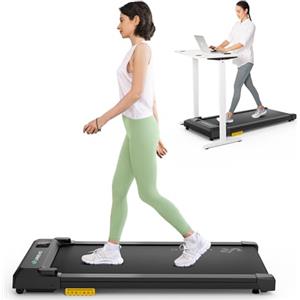 UREVO Tapis Roulant Con SmartAPP, Walking Pad Da sotto Scrivania Doppio Assorbimento Degli Urti, Tapis-Roulant Elettrico Salvaspazio Silenzioso Controllo Remoto o APP Con Modalità MIIT Ufficio & Casa