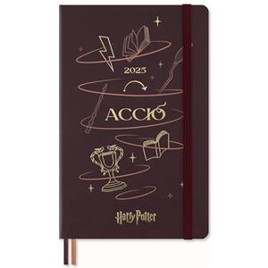 Moleskine Daily Planner Collezione Incantesimi del Mondo Magico Harry Potter Accio, Agenda Giornaliera 12 Mesi, Copertina Rigida Fosforescente, Formato Large 13 x 21 cm