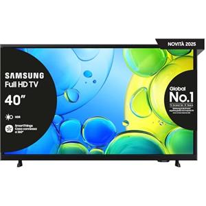 SAMSUNG Smart TV 40'' UE40F6000FUXZT FHD, Hyper Real Processor, HDR & Pur Color, Smart Experience, OTS Lite & Adaptive Sound, SlimLook Design, 2025, 40