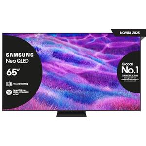 Samsung Smart TV 65'' QE65QN83FAUXZT Neo QLED 4K Mini LED, NQ4 AI Gen2 Processor, 4K AI Upscaling, AI Customization Mode, Dolby Atmos & OTS Lite, Simple Chamfer Design, 2025, 2025 QN83F, 65