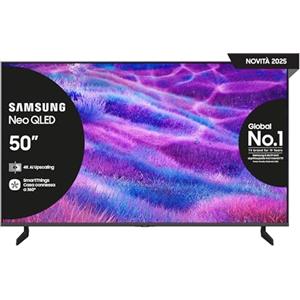 Samsung Smart TV 50'' QE50QN83FAUXZT Neo QLED 4K Mini LED, NQ4 AI Gen2 Processor, 4K AI Upscaling, AI Customization Mode, Dolby Atmos & OTS Lite, Simple Chamfer Design, 2025, 2025 QN83F, 50