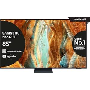 Samsung Smart TV 85'' QE85QN74FATXZT Neo QLED 4K Mini LED, NQ4 AI Gen2 Processor, 4K AI Upscaling, Tecnologia Quantum Matrix Slim, OTS Lite, AirSlim Design, 2025, 85