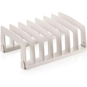 Tescoma FlexiSPACE Porta Coperchi Bianco 18,5x14,8 cm in Plastica Resistente con Piedini Antiscivolo