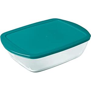 Pyrex Pirofila rettangolare in vetro di conservazione, 17 x 10 x 5 cm, 0.4 L