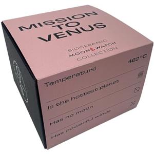 Swatch Omega x Swatch Moon Swatch Mission to Venus Speedmaster rosa, SO33P100, Bianco/Rosa, Cinturino