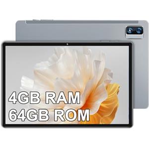 YESTEL Tablet 10 Pollici Android con 4 GB RAM + 64 GB ROM(1 TB Espandibile) GPS, Wi-Fi, 8 Core CPU, 5MP + 13MP, BT 5.0, USB-C Tablet con Custodia, Grigio