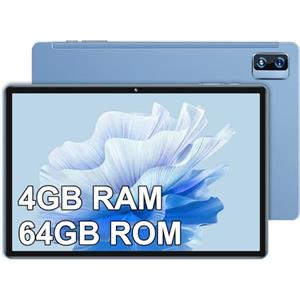 YESTEL Tablet 10 Pollici Android con 4 GB RAM + 64 GB ROM(1 TB Espandibile) GPS, Wi-Fi, 8 Core CPU, 5MP + 13MP, BT 5.0, USB-C Tablet con Custodia, Blu Brillante