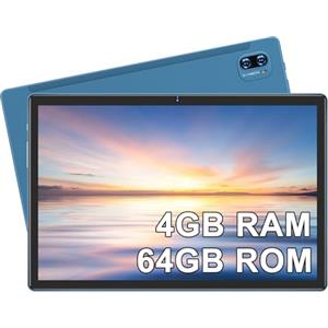 YESTEL Tablet 10 Pollici con WiFi 5G, 8 core 2.0 GHz, tablet FHD con Custodia, Android, 4GB RAM + 64GB ROM (1TB espandibile), Bluetooth 5.0, 5MP + 8MP fotocamera, Batteria 8000 mAh, Blu