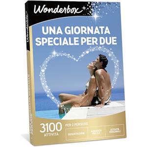 Wonderbox - Cofanetto Regalo - Una Giornata Speciale per Due - 3100 attività - Degustazioni - Momenti Relax - attività Originali - Regalo per Una Coppia