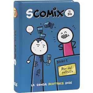 Comix Scottecs by Sio - Agenda Scolastica 16 Mesi 2025-2026, Diario Scuola per Bambini e Ragazzi con Copertina Rigida, Ideale per Scuola Elementare e Media, 12x16.5 cm, Petrolio