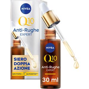 Nivea Q10 Anti-Rughe Expert Siero Viso Doppia Azione 30ml - Siero Antirughe con Coenzima Q10 e Tecnologia Glycostop
