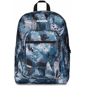 Invicta Zaino Scuola Jelek, Blu, Doppio Scomparto Con Tasca per PC e Tasca per Borraccia, 34 lt, Scuola Media e Superiore, Zaino Ragazzo