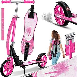 KESSER® Scooter Monopattino da Città per Bambini, motorizzato, a Spinta, acrobatico, Pieghevole