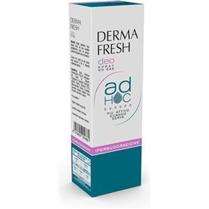Dermafresh Ad Hoc Ipersudorazione, Deodorante Attivo Spray, Antitraspirante, Senza Macchia, Senza Alcol, No Gas, 100 ml
