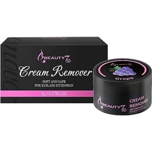 Beauty7 Beuaty7 Crema Rimuovi Colla per Ciglia 5g per Extension Ciglia Individuale (Uva, 5g)